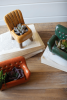SET OF THREE CERAMIC SOFA AND CHAIR PLANTERS