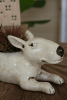 CERAMIC BULL TERRIER PLANTER