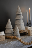 SET OF THREE METAL CHRISTMAS TREES