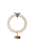 ROUND WIRE CHRISTMAS CARD HOLDER ON A STAND