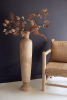 LARGE CARVED WOODEN VASE
