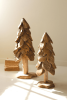 RUSTIC TEAK CHRISTMAS TREE - SMALL