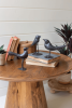 SET OF THREE BLACK ANTIQUE IRON BIRDS