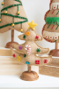 SET OF SIX FELT CHRISTMAS TREES
