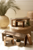 SET OF FOUR RECYCLED WOOD NESTING RECTANGLE RISERS