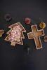 WOODEN CROSS BOWL