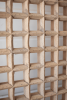 MANGO WOOD GRID PANEL ON AN IRON STAND