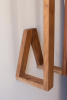 WOODEN WALL TOWEL RACK