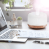 Rock Light Wood+Essential Oil Diffuser with Essential Oils Set