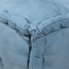 Solid Handmade Canvas Square Pouf
