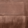 Solid Handmade Buffalo Leather Square Pouf (Recycled Foam with Fibre Fill)