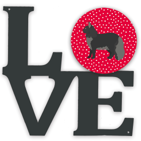 CK5643WALV Cat Love Metal Wall Artwork LOVE