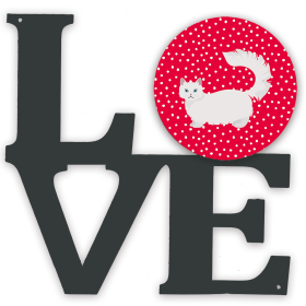 CK5653WALV Cat Love Metal Wall Artwork LOVE
