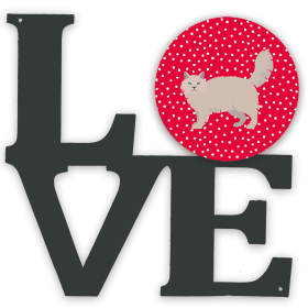 CK5709WALV Cat Love Metal Wall Artwork LOVE