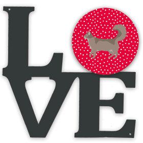 CK5717WALV Cat Love Metal Wall Artwork LOVE