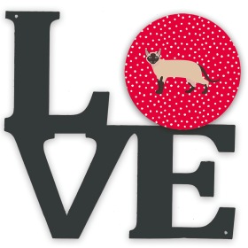 CK5723WALV Cat Love Metal Wall Artwork LOVE