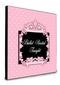 Ballerina Ballet Recital Tonight Artwork Wall Panel