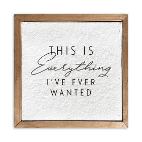 This is everything I've ever... /  Pulp Paper Wall Decor