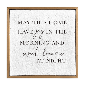 May this home have joy in... /  Pulp Paper Wall Decor