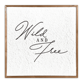 Wild and Free / Pulp Paper Wall Decor