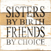 Sisters by birth Friends by choice... Wall Sign