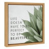 Life doesn't have to be perfect to... / Framed Canvas