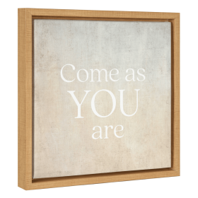 Come as you are... Framed Canvas
