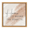 Home is where the heart is... Framed Canvas