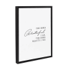 The more grateful I am, the more... /  Framed Canvas