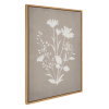 Floral Outline... Framed Canvas