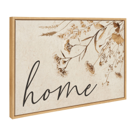 Home... Framed Canvas