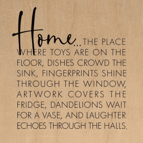 Home... the place where toys are on the... Wall Art