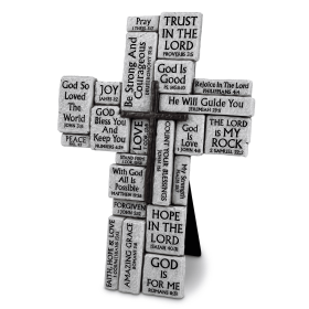 Tabletop Cross Stacked Stones