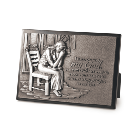 SculpturePlaque Moments Of Faith Woman