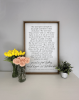 Framed Art Peace Declaration 20 x 30