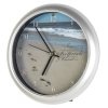 Footprints Musical Wall Clock 8" Silver