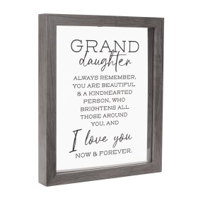 Framed Wall Art Granddaughter Remember