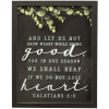 Framed Wall Art Let Us Not Gal 6:9