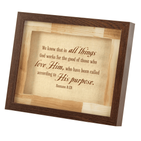 Framed Wall Art All Things Work Rom 8:28