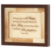 Framed Wall Art All Things Work Rom 8:28