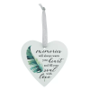 Glass Ornament Heart Memories Will Warm
