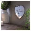 Heart Mirror Walk In Love Silver