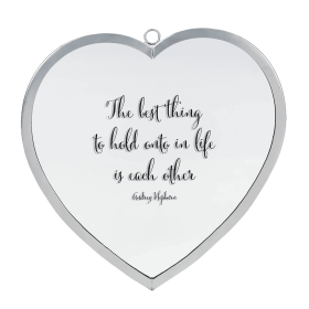 Heart Mirror Best Thing Hold Med Silver