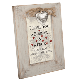 Love You A Bushel And A Peck Locket Frame