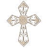 Wall Cross Metal Patina Finish