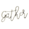 Gather Wood Metal Wall Plaque