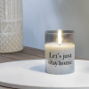 Led Candle Lets Just Stay Home 4In