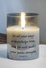 Led Candle In All Your Ways Prov 3:6