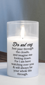 Led Candle Do Not Cry Just 5In