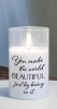 Led Candle You Make The World 5In